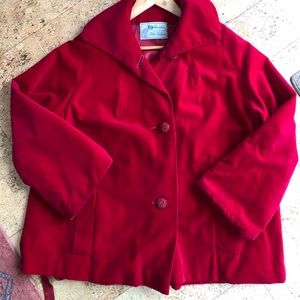 Vintage red velvet jacket